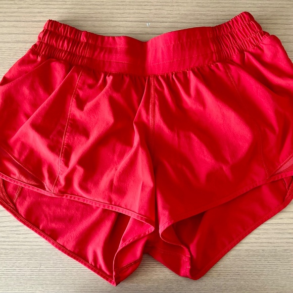 Lululemon Women's Red Running Shorts - Picture 2 of 2